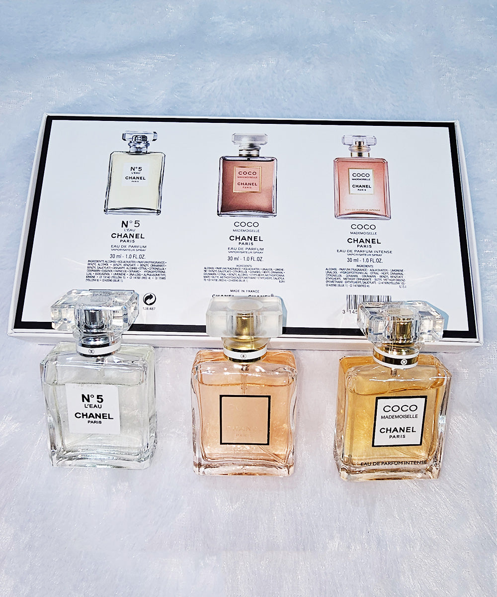 Chanel Gift Set Pack of 3 Scent Villa