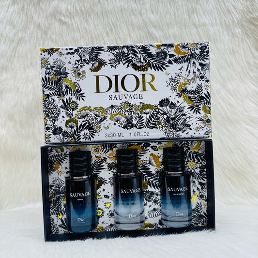 Dior Sauvage Gift Set (Pack Of 3) For Mens